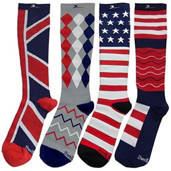 4 Pair S/M All American Flag & Novelty Moderate/Me - Picture 4 of 9